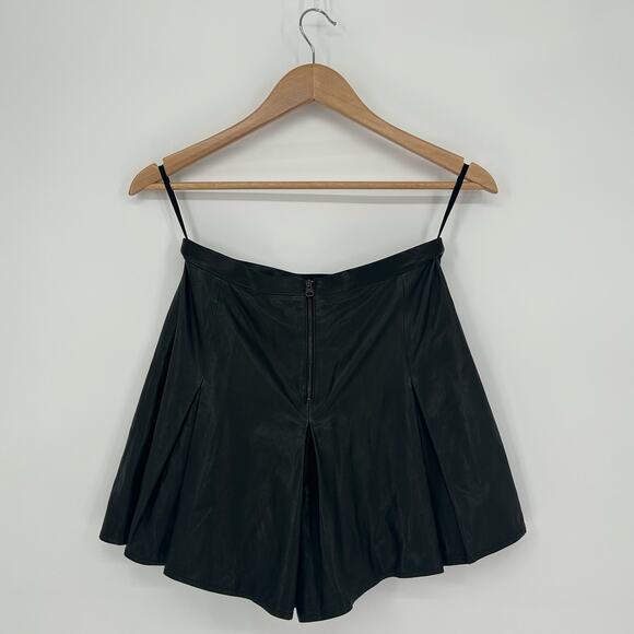 Haute Hippie Black Leather Skort – Size Small - Picture 8 of 8